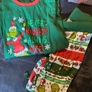 Grinch Pajamas Small